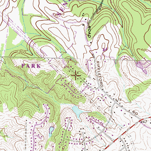 Topographic Map of Ancient Oak North, MD