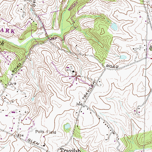 Topographic Map of Belvedere, MD