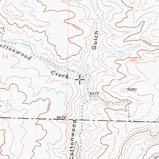 Topographic Map of Little Cottonwood Creek, CO