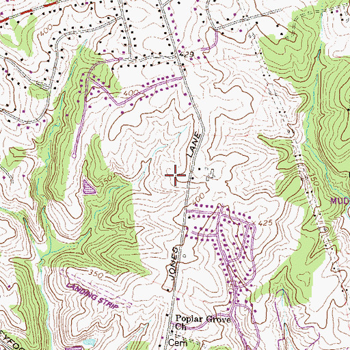 Topographic Map of Jones Lane Elementary School, MD