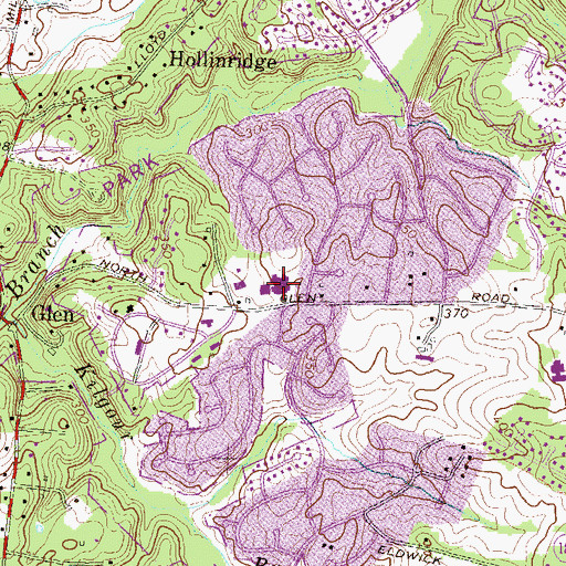 Topographic Map of Wayside Elementary School, MD