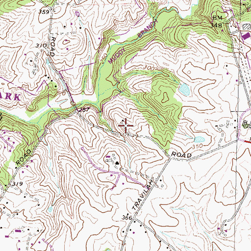Topographic Map of Windmill Farm, MD