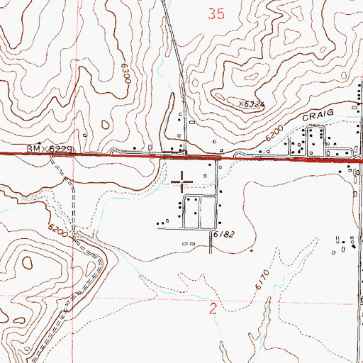 Topographic Map of Cedar Mountain Gulch, CO