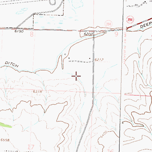 Topographic Map of Deacon Gulch, CO