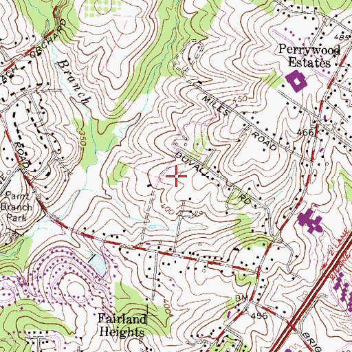 Topographic Map of Fairland Elementary School, MD