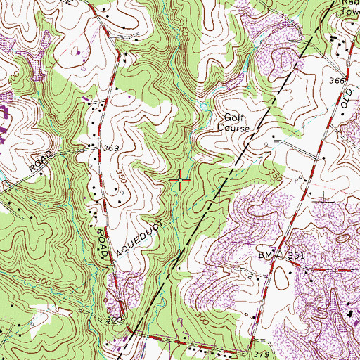 Topographic Map of Fairland Recreational Park, MD