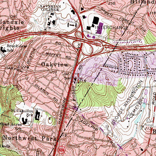Topographic Map of Good Shepherd United Methodist Church, MD