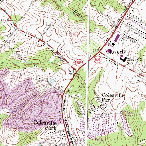 Topographic Map of Heritage Christian Church, MD