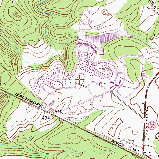 Topographic Map of Lake Seneca Elementary School, MD