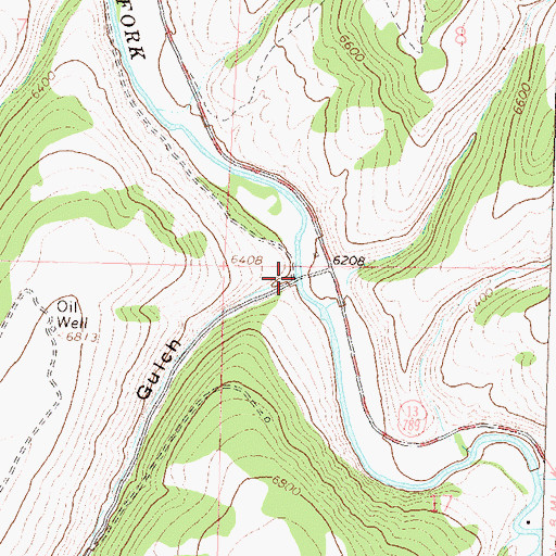 Topographic Map of Sulphur Gulch, CO