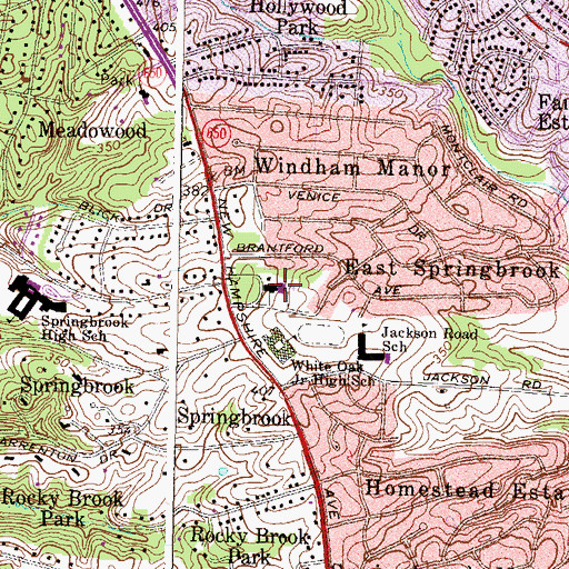 Topographic Map of Saint John the Baptist Church, MD
