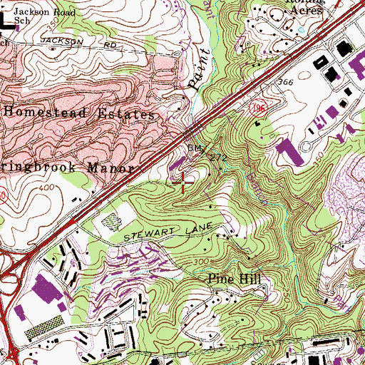 Topographic Map of Stewart Chapel (historical), MD