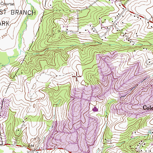 Topographic Map of Stonegate Park, MD