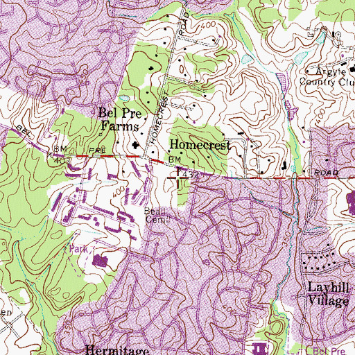 Topographic Map of Wheaton Seventh Day Adventist Church, MD