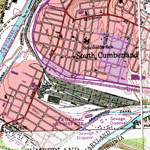 Topographic Map of Church of God, MD