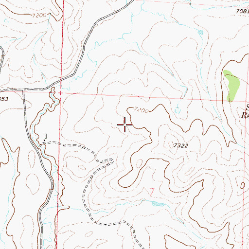 Topographic Map of Shaefermeyer Creek, CO