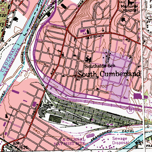 Topographic Map of Southminster Presbyterian Church, MD