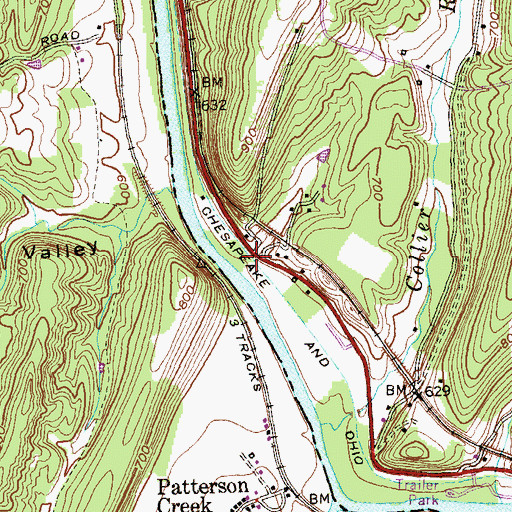 Topographic Map of Lock 72, MD