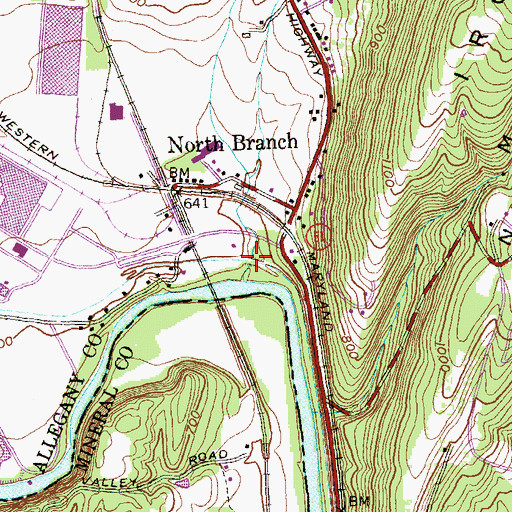 Topographic Map of Lock 74, MD