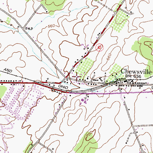 Topographic Map of Bethel Graveyard, MD