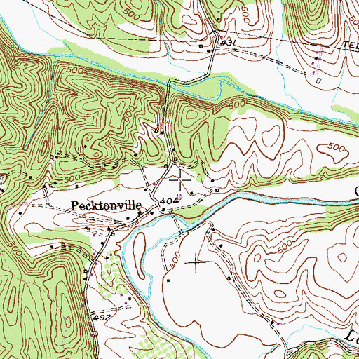 Topographic Map of Camp Harding, MD