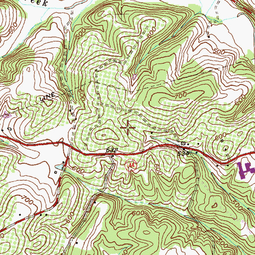 Topographic Map of Cohill Estates, MD