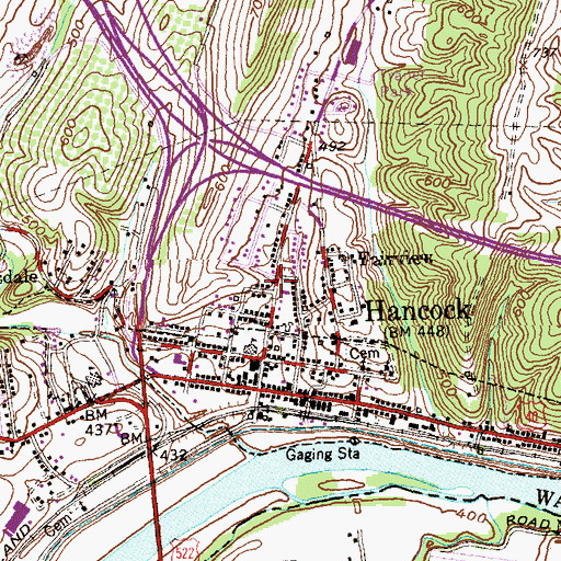 Topographic Map of Full Gospel Assembly of God Church, MD
