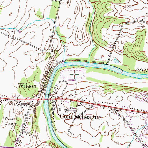 Topographic Map of Hagerstown Raceway, MD