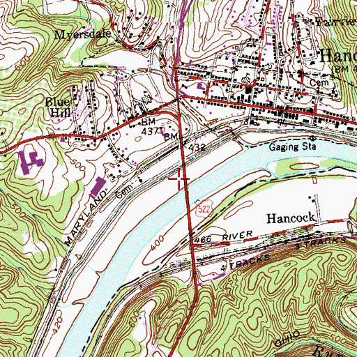 Topographic Map of Little Tonoloway Picnic Area, MD