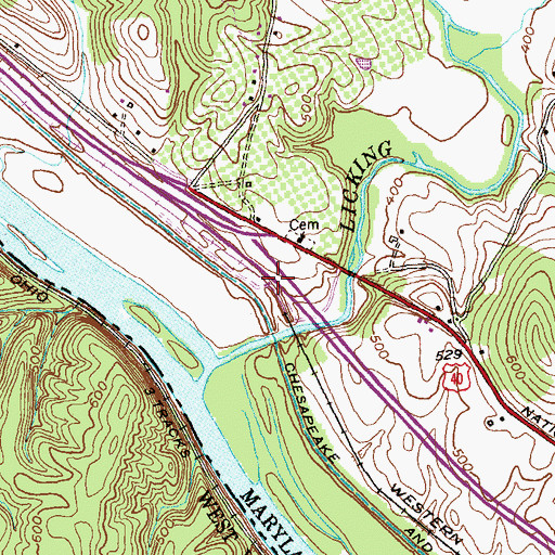 Topographic Map of Parkhead Station (historical), MD
