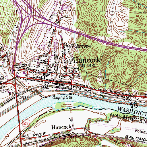 Topographic Map of Saint Thomas Episcopal Church, MD