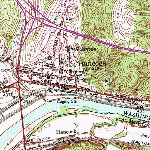 Topographic Map of Saint Thomas Graveyard, MD