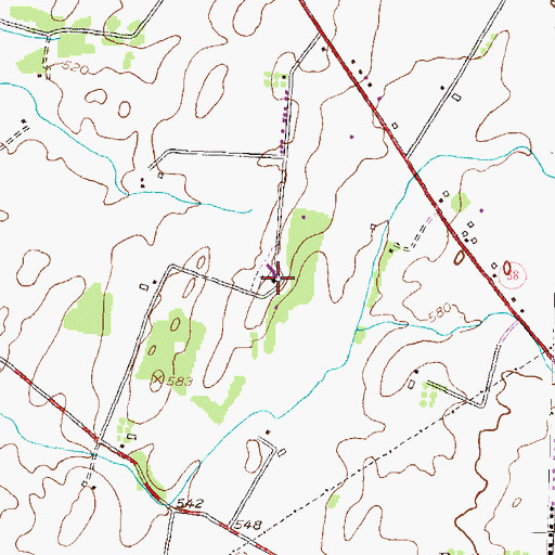 Topographic Map of Salem Reformed United Church of Christ, MD