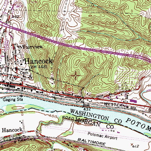 Topographic Map of Trinity Full Gospel Church, MD