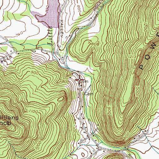 Topographic Map of Union Bethel Church of God, MD