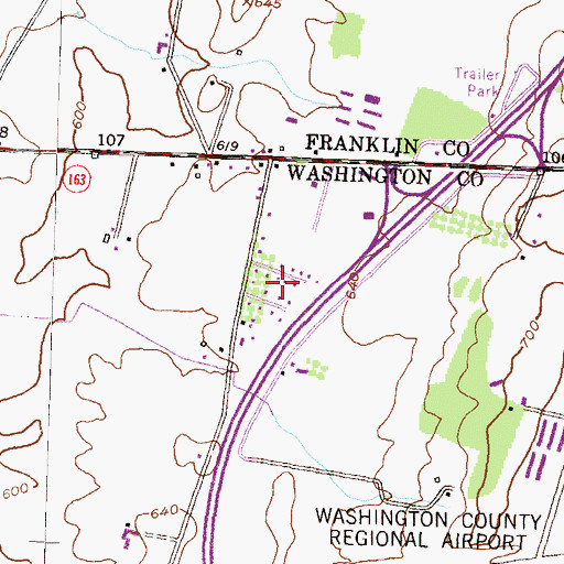 Topographic Map of Clearview, MD