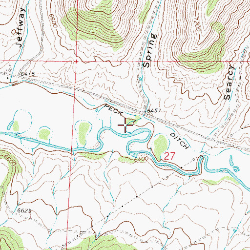 Topographic Map of Spring Gulch, CO