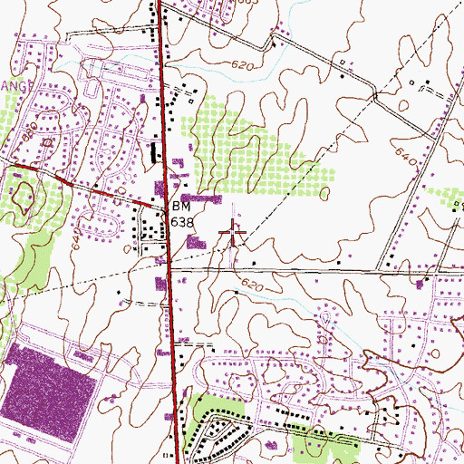 Topographic Map of Forest Hills, MD