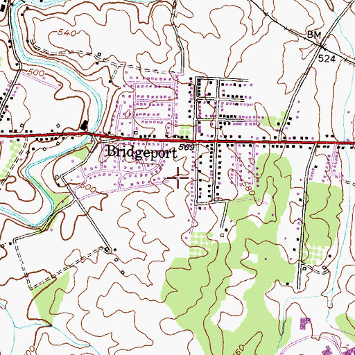 Topographic Map of Marantha Brethren Church, MD