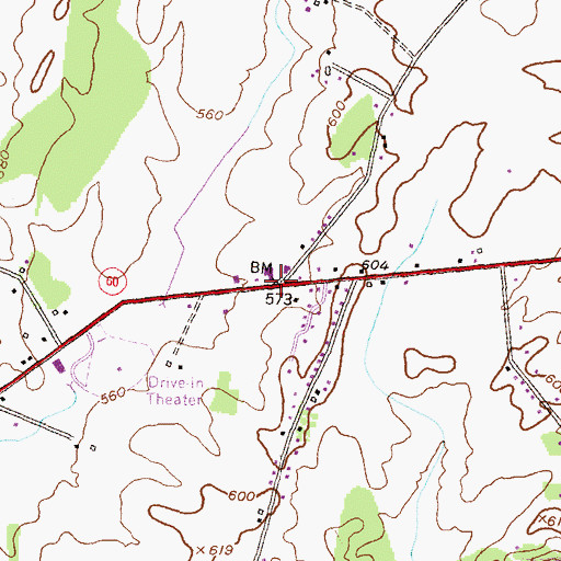 Topographic Map of Mount Union School (historical), MD