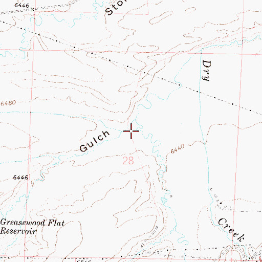 Topographic Map of Dill Gulch, CO