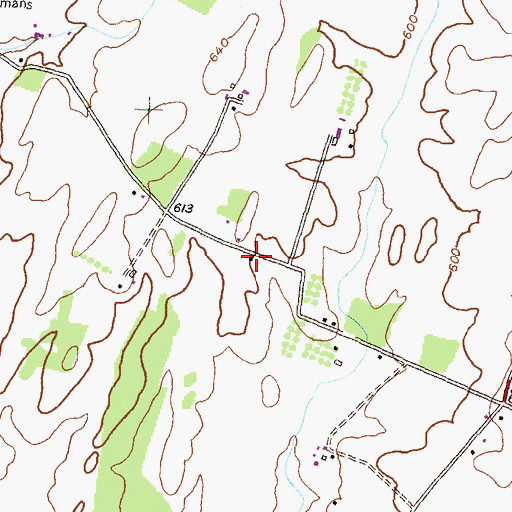 Topographic Map of Rockhill School (historical), MD