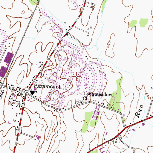 Topographic Map of Spring Valley, MD