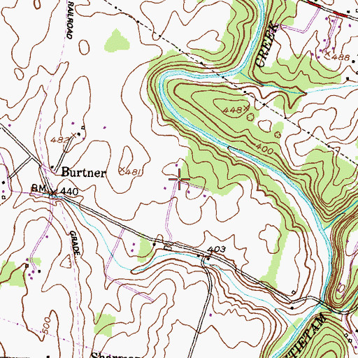 Topographic Map of Antietam Farmettes, MD