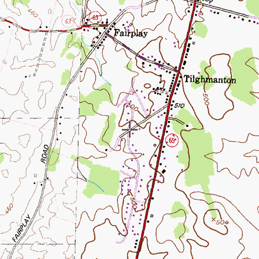 Topographic Map of Antietam Manor, MD