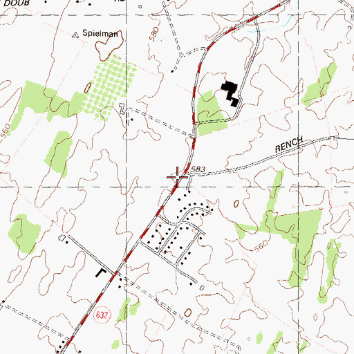 Topographic Map of Center Hill School (historical), MD