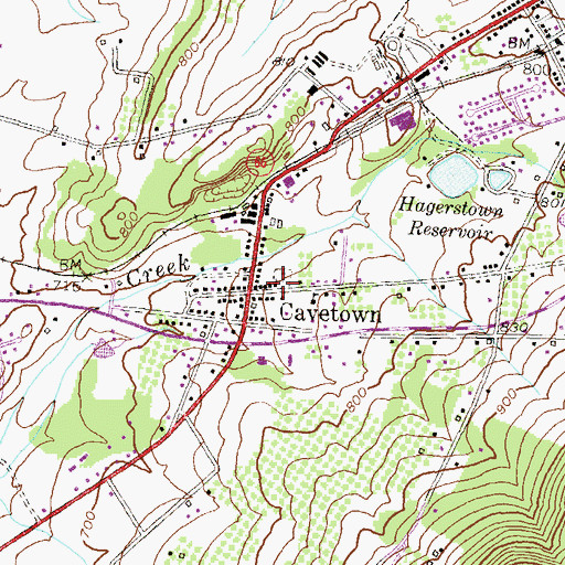Topographic Map of Christ Reformed Church, MD