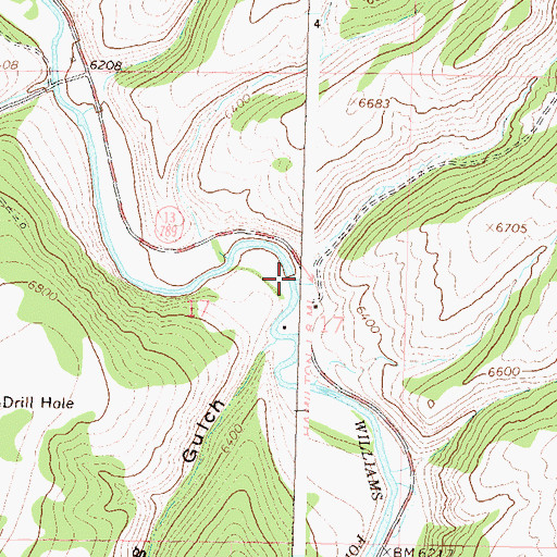 Topographic Map of Ute Gulch, CO