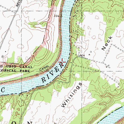 Topographic Map of Dellinger Wide Water, MD