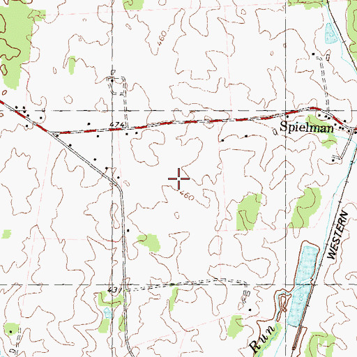 Topographic Map of Fairplay Farms, MD